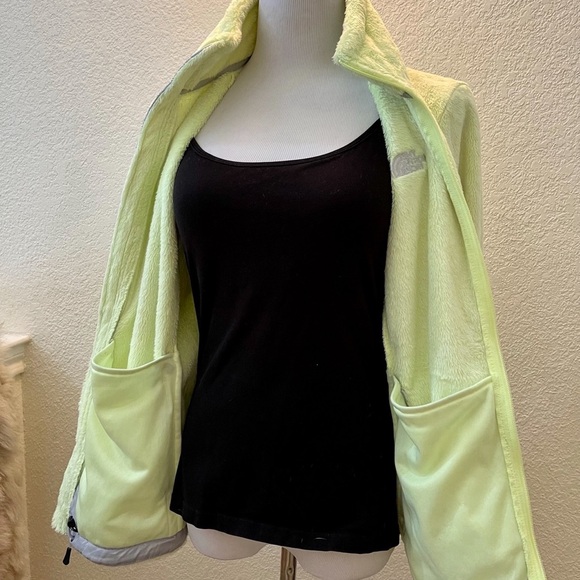 The North Face Osito Neon Yellow Fuzzy Jacket - Sz L/G - Picture 7 of 9